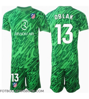 Atletico Madrid Jan Oblak #13 Målvakt Replika Bortatröja Barn 2024-25 Kortärmad (+ Korta byxor)